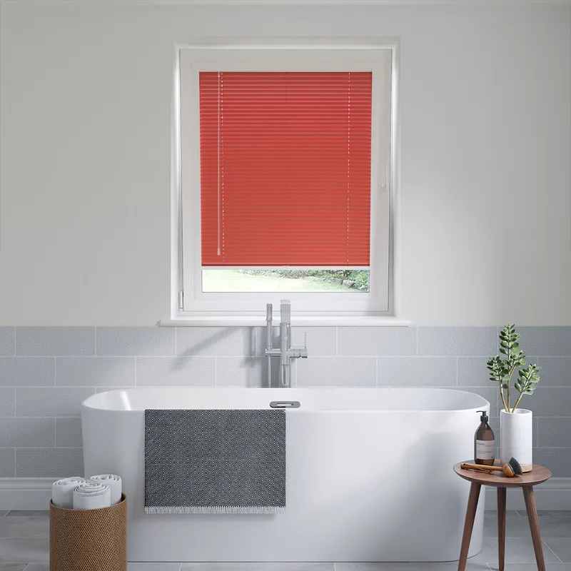 Perfect Fit Fiery Orange Sunset Venetian Blinds 25mm