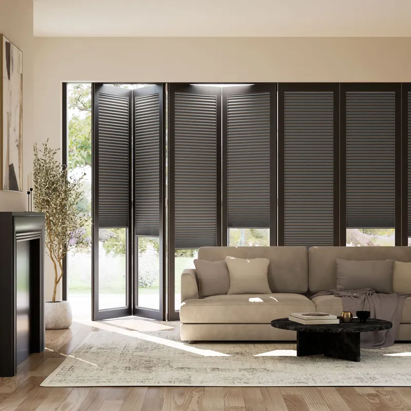 Bifold Clickfit Supreme Pumice Pleated Blind