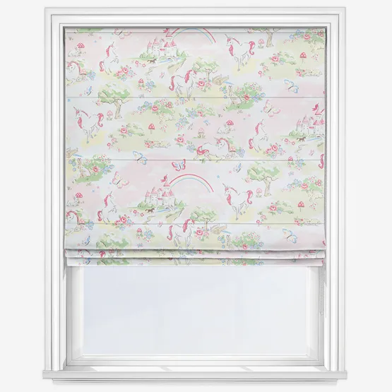 Cath Kidston Magical Scenic Pink Roman Blind