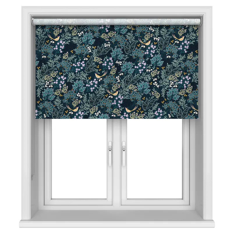Sara Miller Songbird Teal Blinds Uk