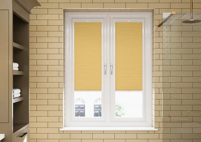 Honeycomb (Blackout) Ochre - Perfect Fit Blind