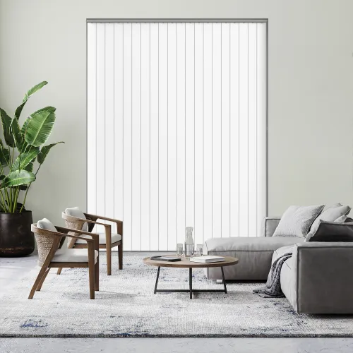 Jeren Brilliant White Rigid Pvc Vertical Blind