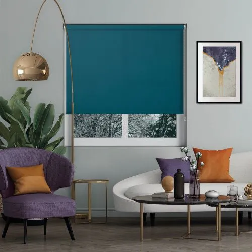 Origin Rich Teal Roller Blind