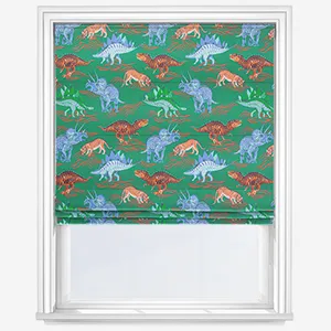 Cath Kidston Dinosaur Green Roman Blind