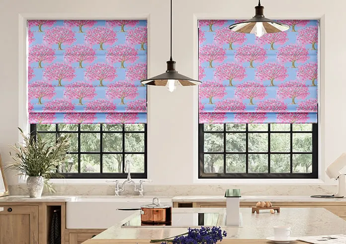 Classic Woodland Spring Pastels - Roman Blind