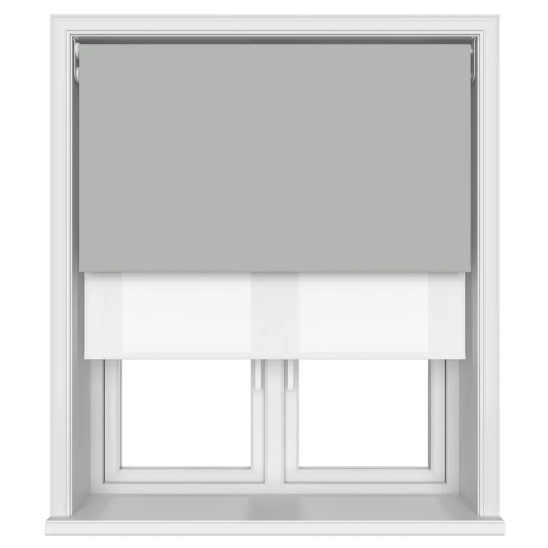 Bella Gable Motorised Double Roller Blind Blinds Uk