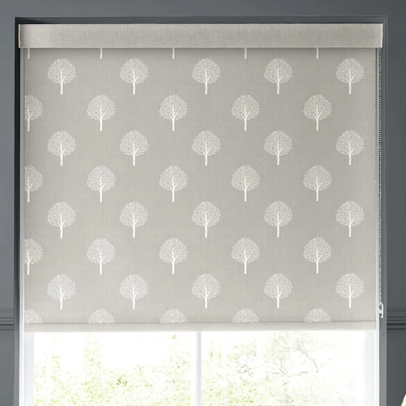 Emily Bond Yew Tree Translucent Made To Measure Roller Blind Pebble
