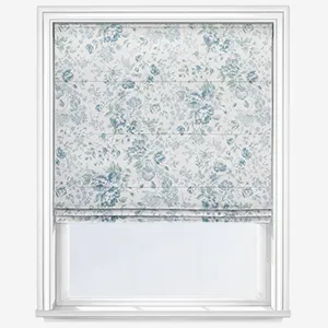 Shabby Chic By Rachel Ashwell Romantic Rose Blue Roman Blind