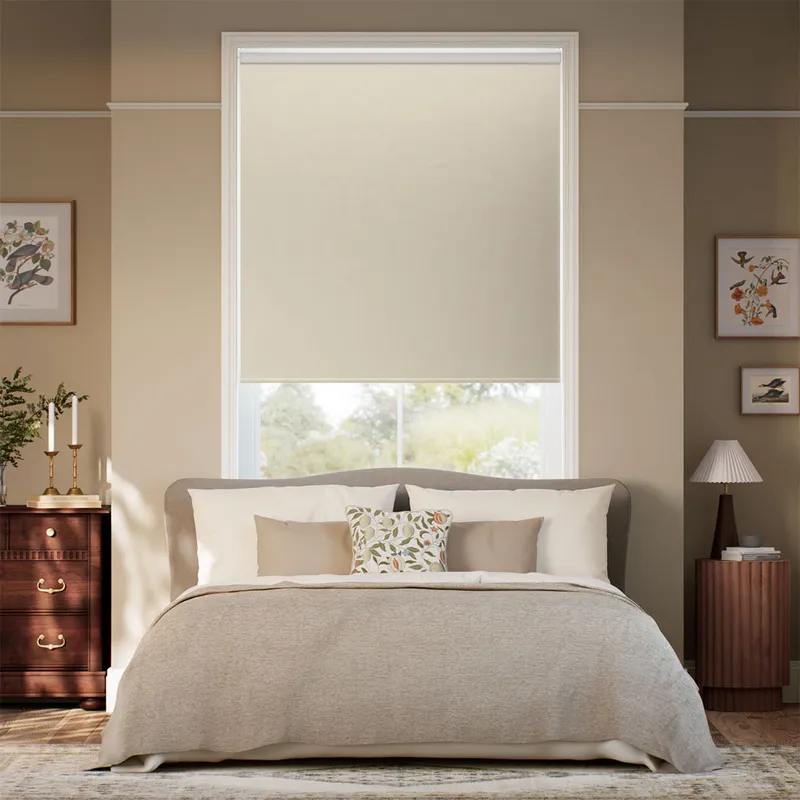 Osaka Faux Silk Champagne Roller Blind