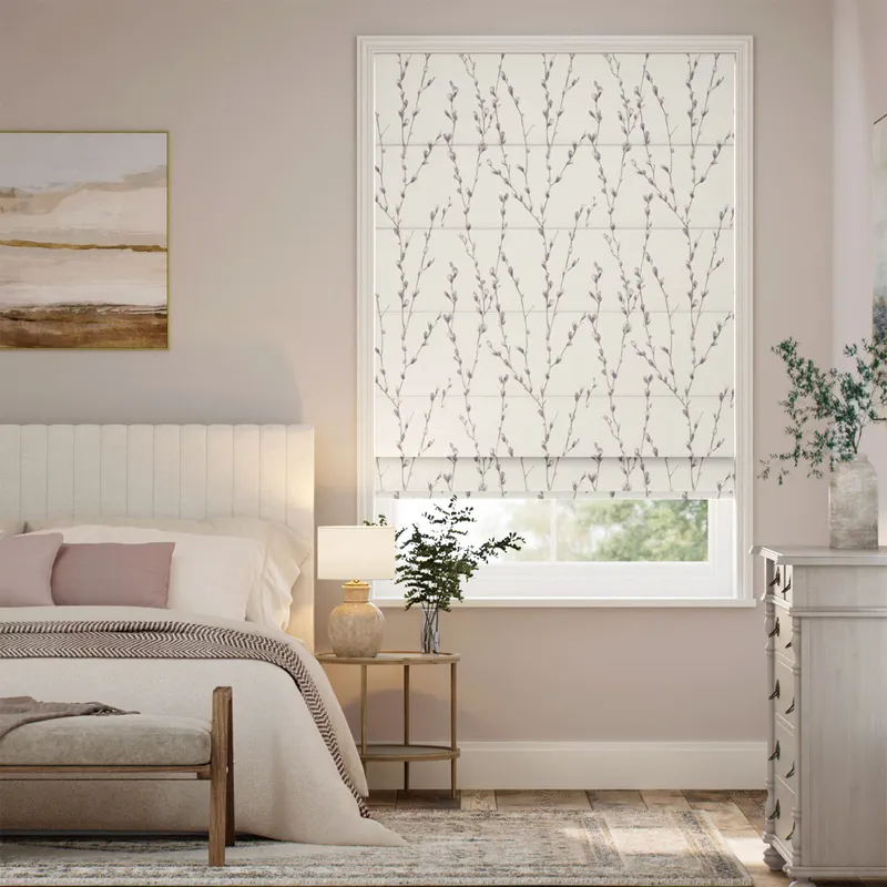 Salice Trail Lavender Roman Blind