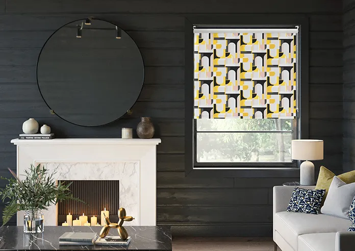 Archways Yellow - Roller Blind