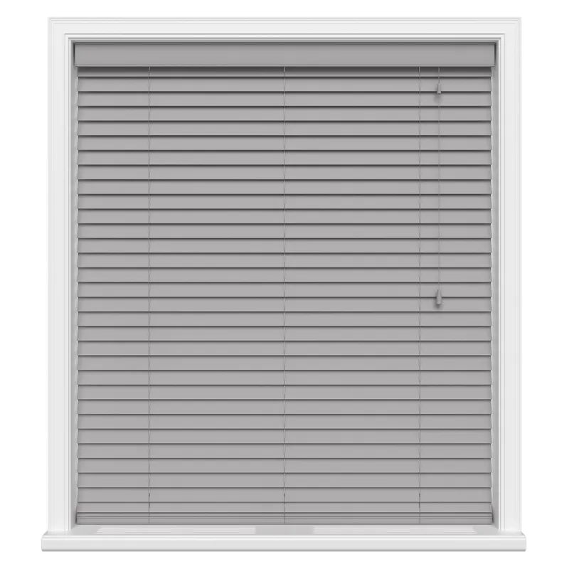 Fogwood Grey Real Wood Motorised Uk - Motorised Blinds