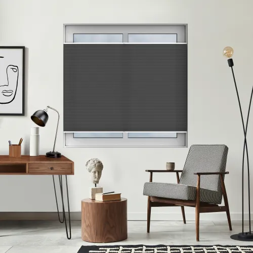 Tensioned Dovestone Onyx Honeycomb Pleated Blind