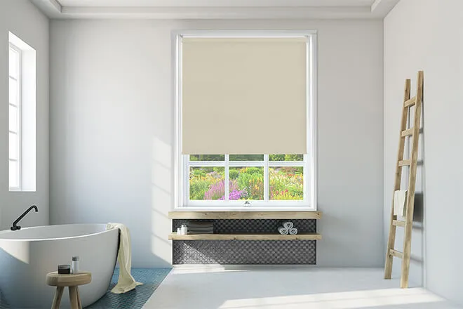 Nicole Linen - Waterproof Blackout Roller Blind
