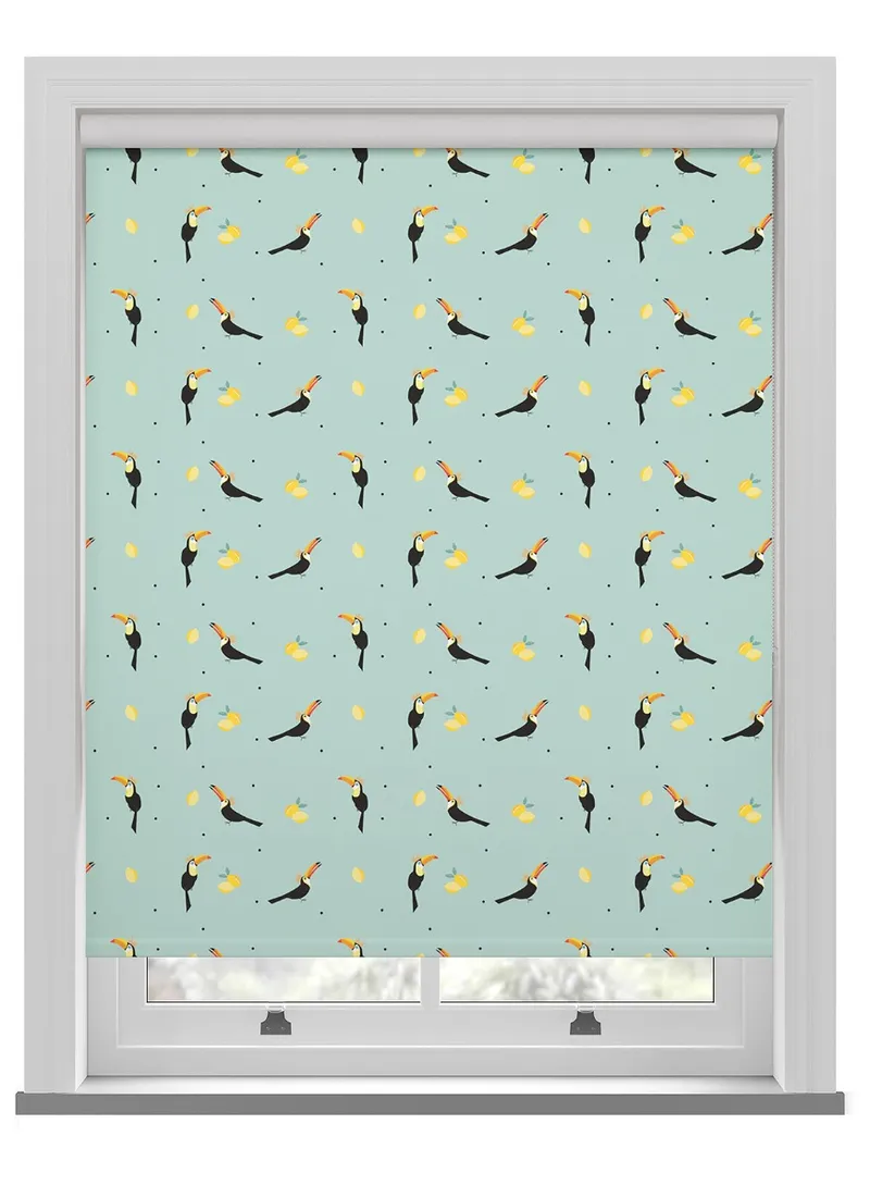 Sara Miller Toucans Aqua Roller Blind
