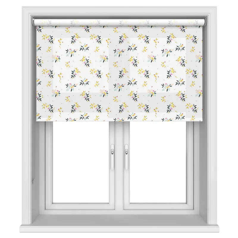 Sara Miller Lemon Cluster White Blinds Uk
