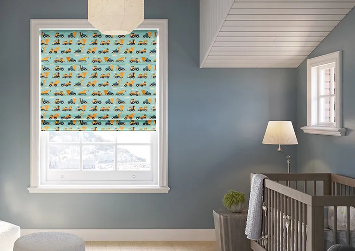Construction Crew Digger - Roman Blind
