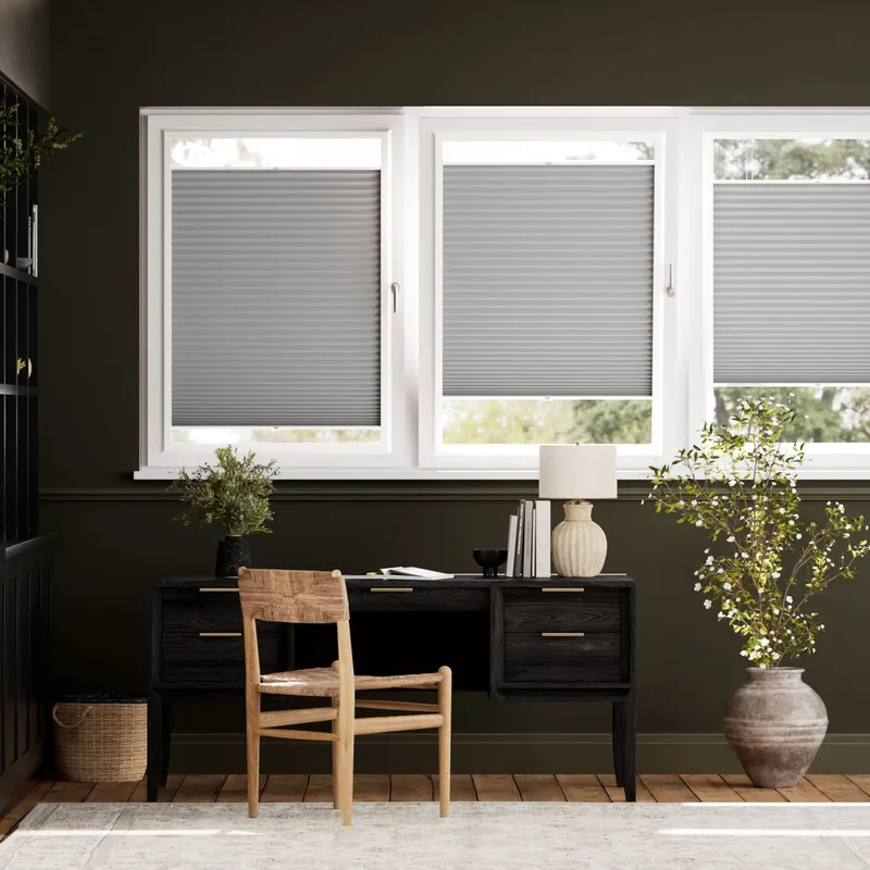 Perfect Fit Duolight Nickel Grey Thermal Blind