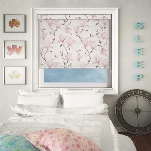 Laurel Blush Pelmet Roller Blind