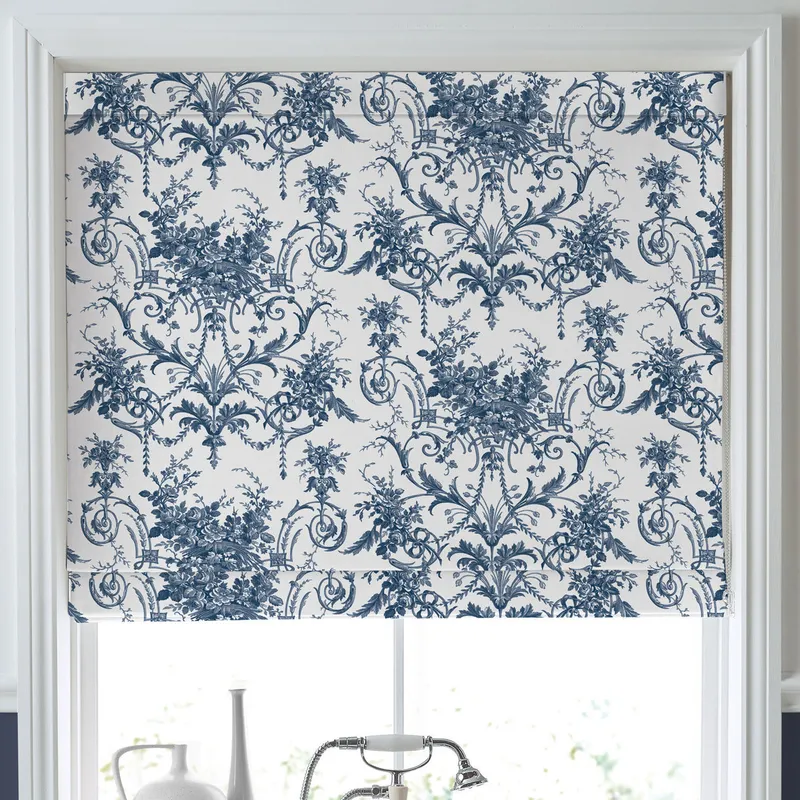 Laura Ashley Tulleries Made To Measure Roman Blind Midnight
