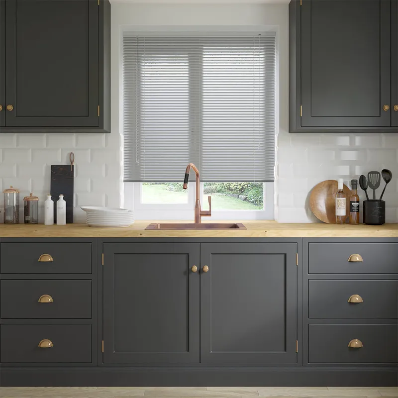 Pewter Grey Venetian Blinds 25mm