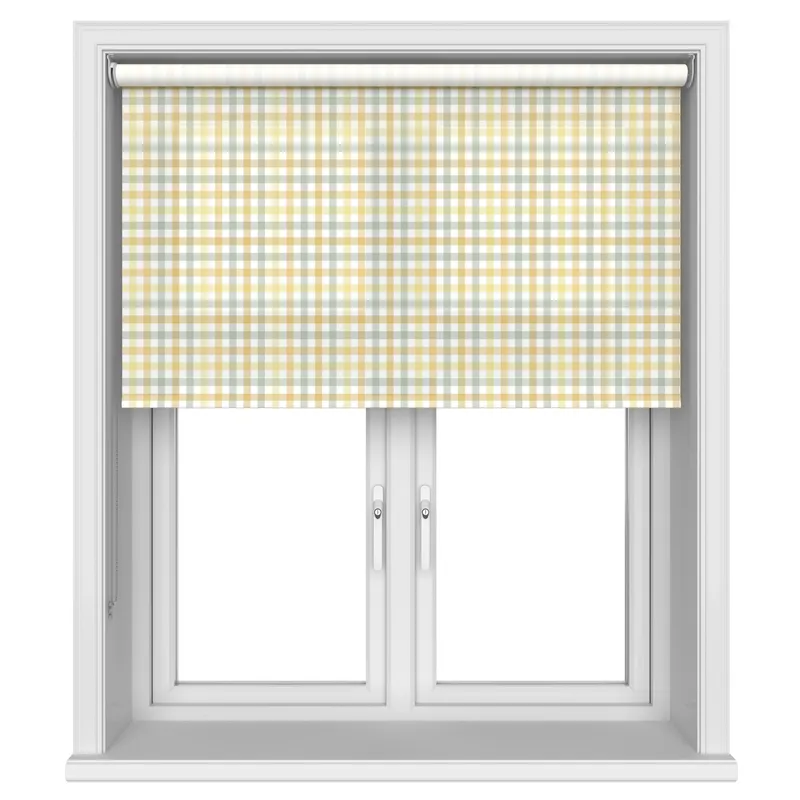 Laura Ashley Cove Check Ochre Blinds Uk