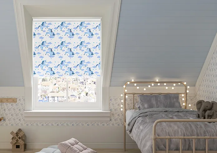 Unicorn Magic Blue - Roller Blind