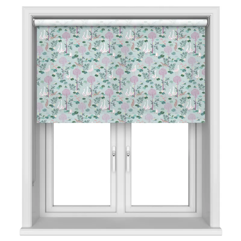 Sara Miller Riverbank Tales Pale Blue Blinds Uk