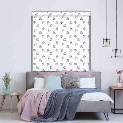 Kyoto Sky No Drill Blackout Roller Blind - Easy Install
