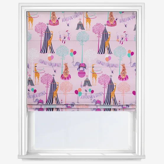 Sara Miller Circus Pink Roman Blind