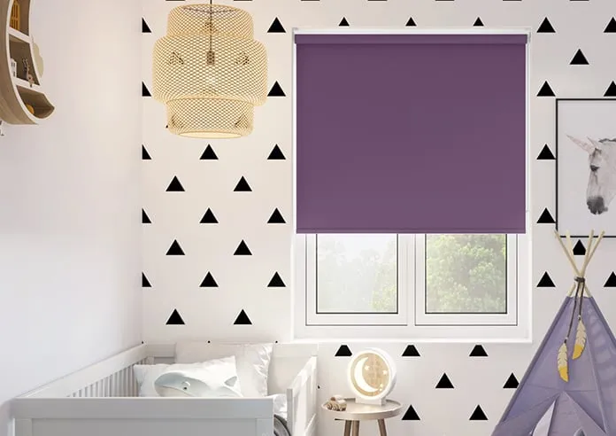 Trinity (Fr Blackout) Venetian Purple - Roller Blind
