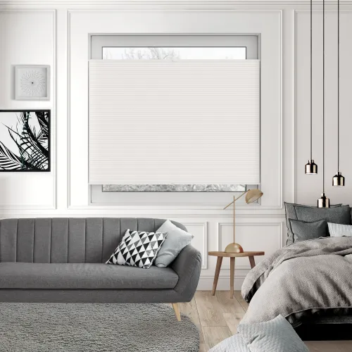 Tensioned Dovestone Blackout Taupe Honeycomb Pleated Blind