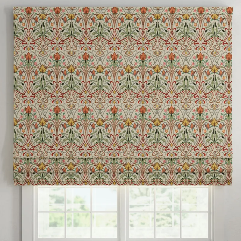 Ante Decor Alexandra Woven Jacquard Made To Measure Roman Blind Terracotta