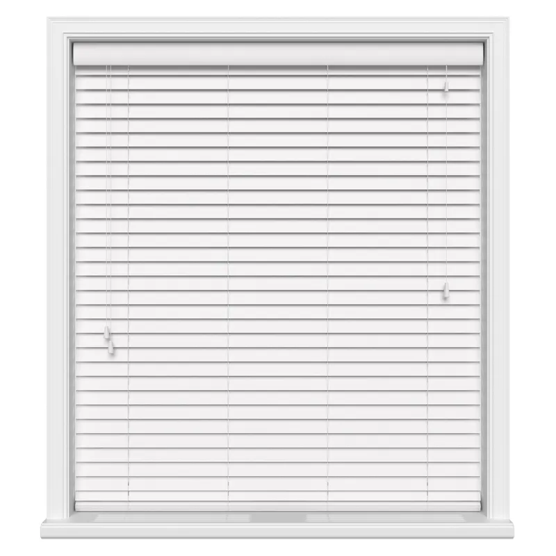 Bright White Grain Ecowood Uk - Wooden Blinds