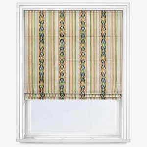 Boho Stripe Spice Roman Blind