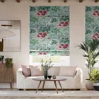 Fiore Velvet Duckegg Rose Roman Blind