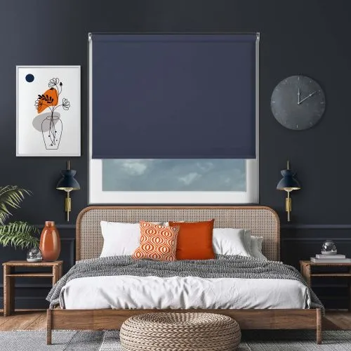 Bedtime Indigo Cordless Roller Blind