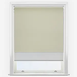 Optima Blackout Greige & Grey Double Roller Blind