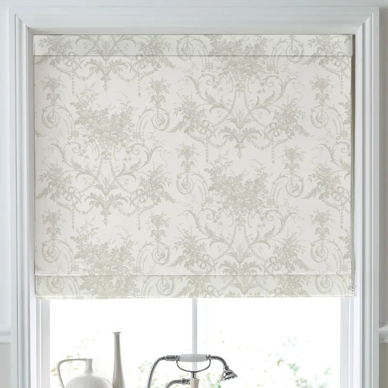 Laura Ashley Tulleries Made To Measure Roman Blind Dove Grey