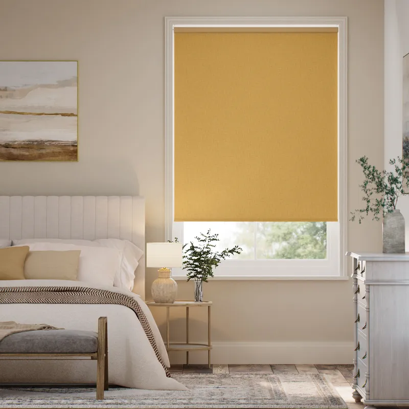 Selene Blackout Ochre Roller Blind