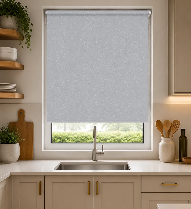 Tango Steel - Pvc Blackout Waterproof Roller Blind