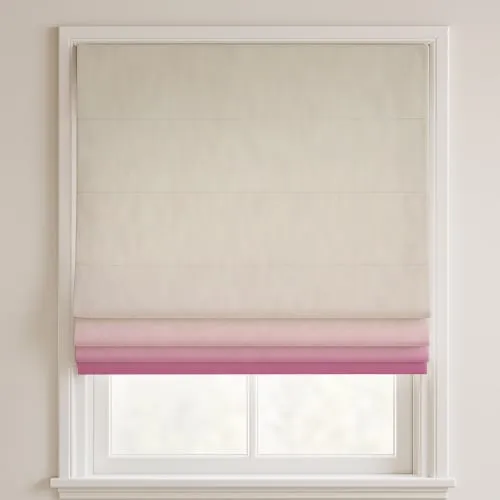 Luna Hot Pink Deluxe Roman Blinds