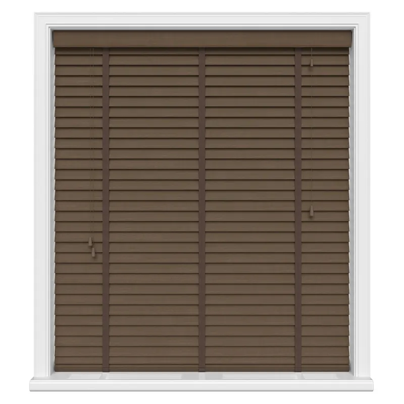Fired Walnut Real Wood With Tapes Blinds Uk