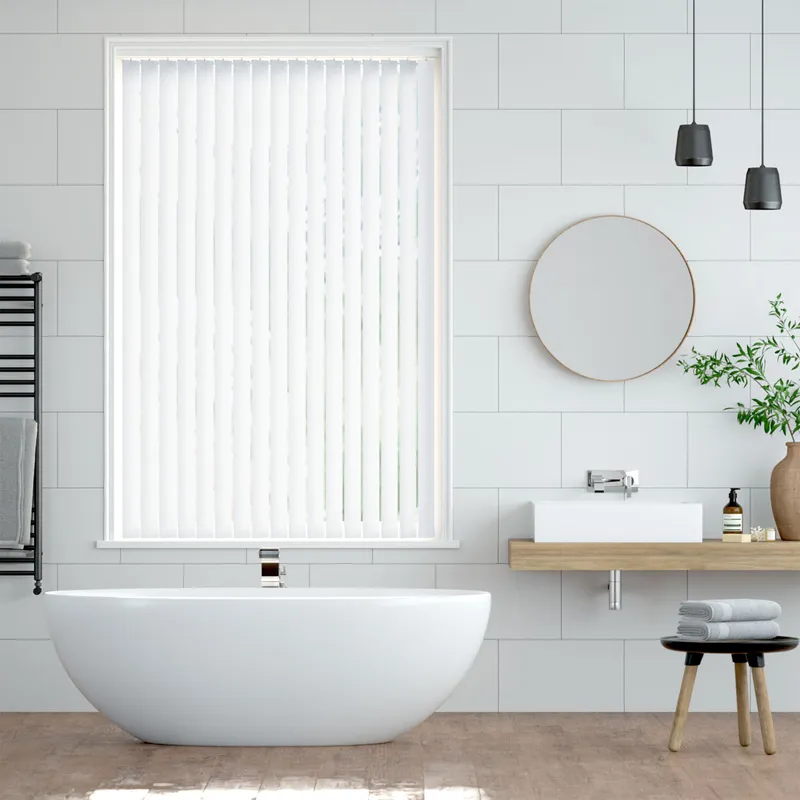 Pvc Metropolis Pvc Cool White Blackout Vertical Blind