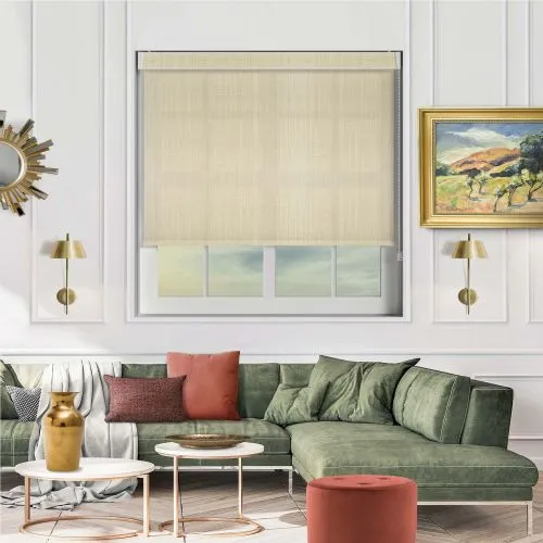 Linen Cream Pelmet Roller Blind