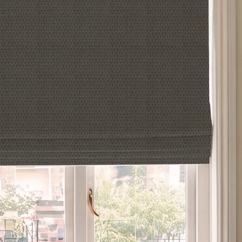 House Llewelyn-bowen Oak Leaf Made To Measure Roman Blind Charcoal