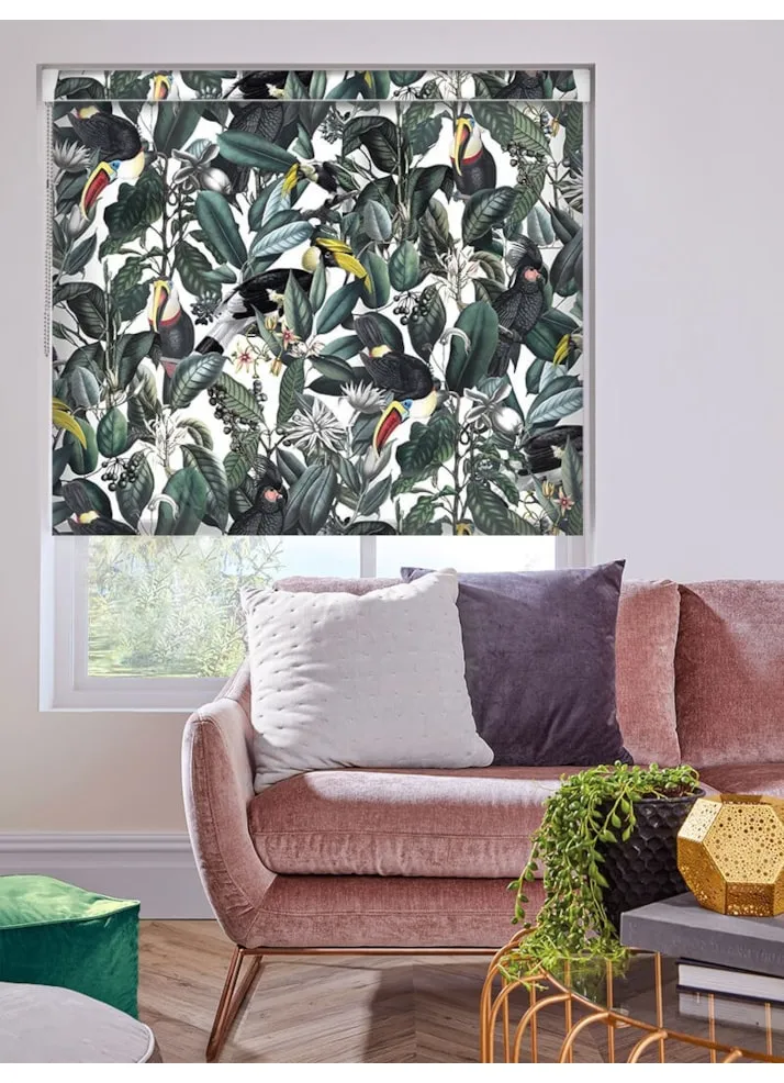 Neotropical Natural Jungle Grip Fit Roller Blind
