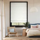 Matchsticks Cornflower Roman Blind