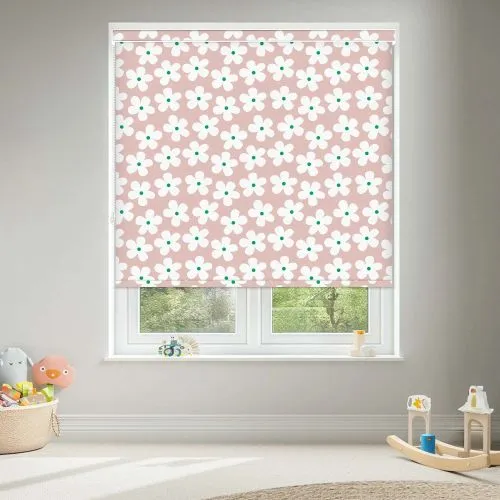 Clover Pink Pelmet Roller Blinds - Stylish Window Coverings