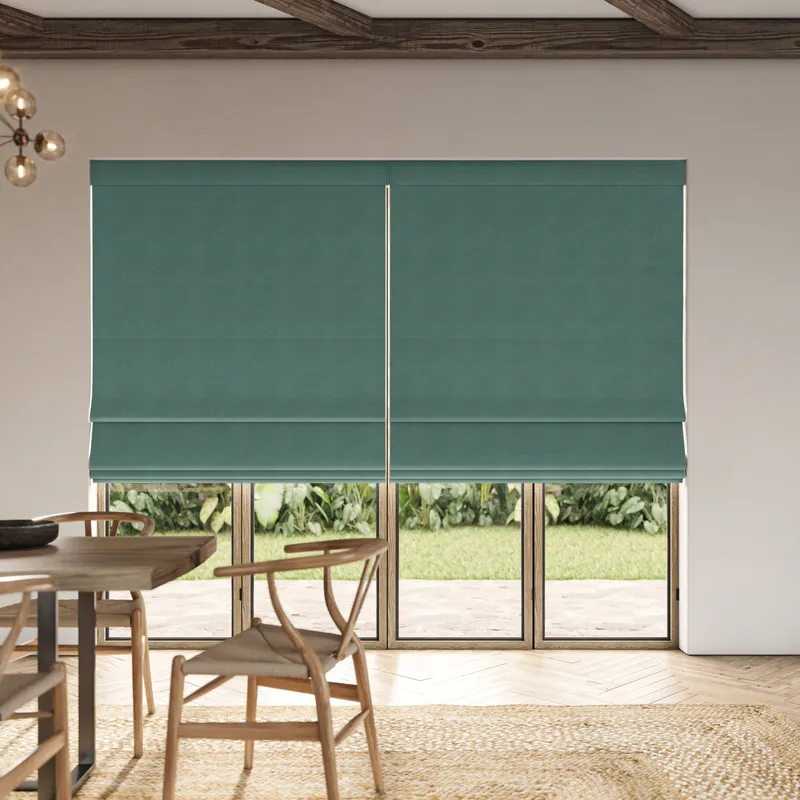 Ante Decor Virtus No Joins Soft Dim Out Made To Measure Roman Blind Pine